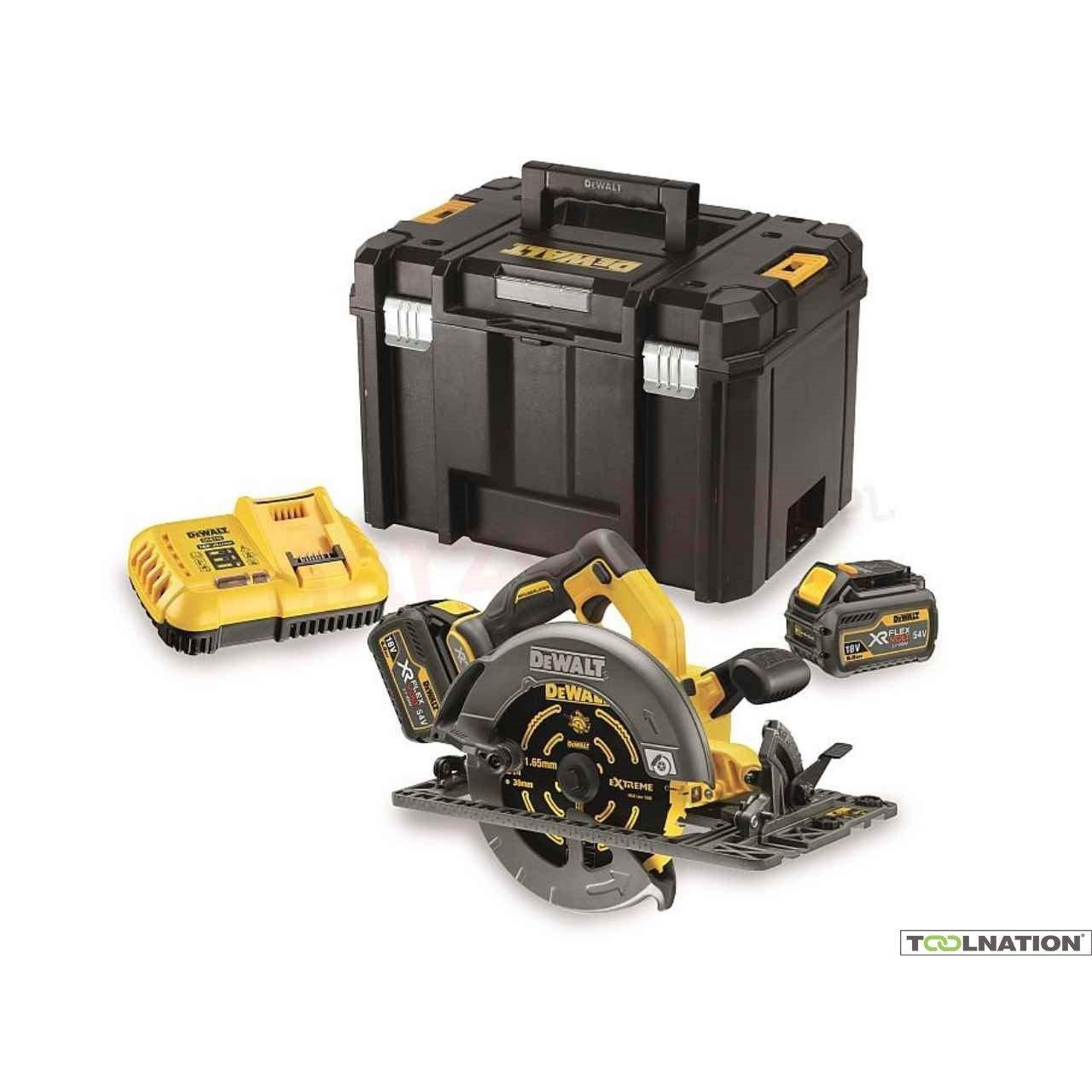 Buy Dewalt 54V Cordless 54V Brushless Circular Track Saw DCS576T2 from Power Tool Services - Image 1 | Best Price