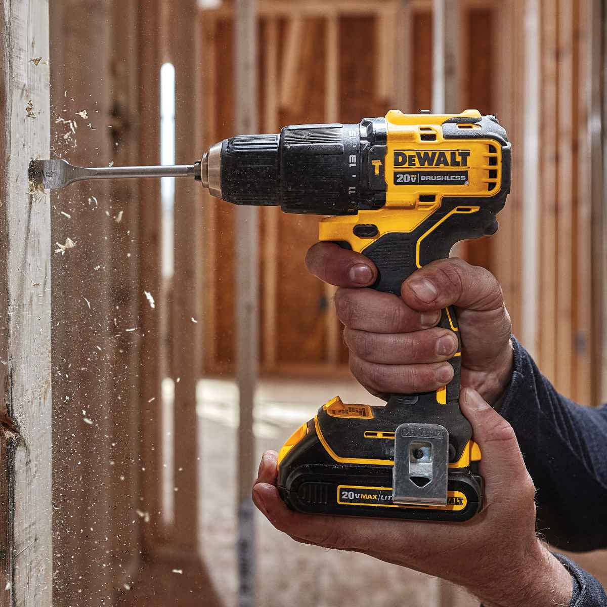 Dewalt Atomic 18V Ultra Compact Brushless Hammer Drill DCD709L2T Power Tool Services