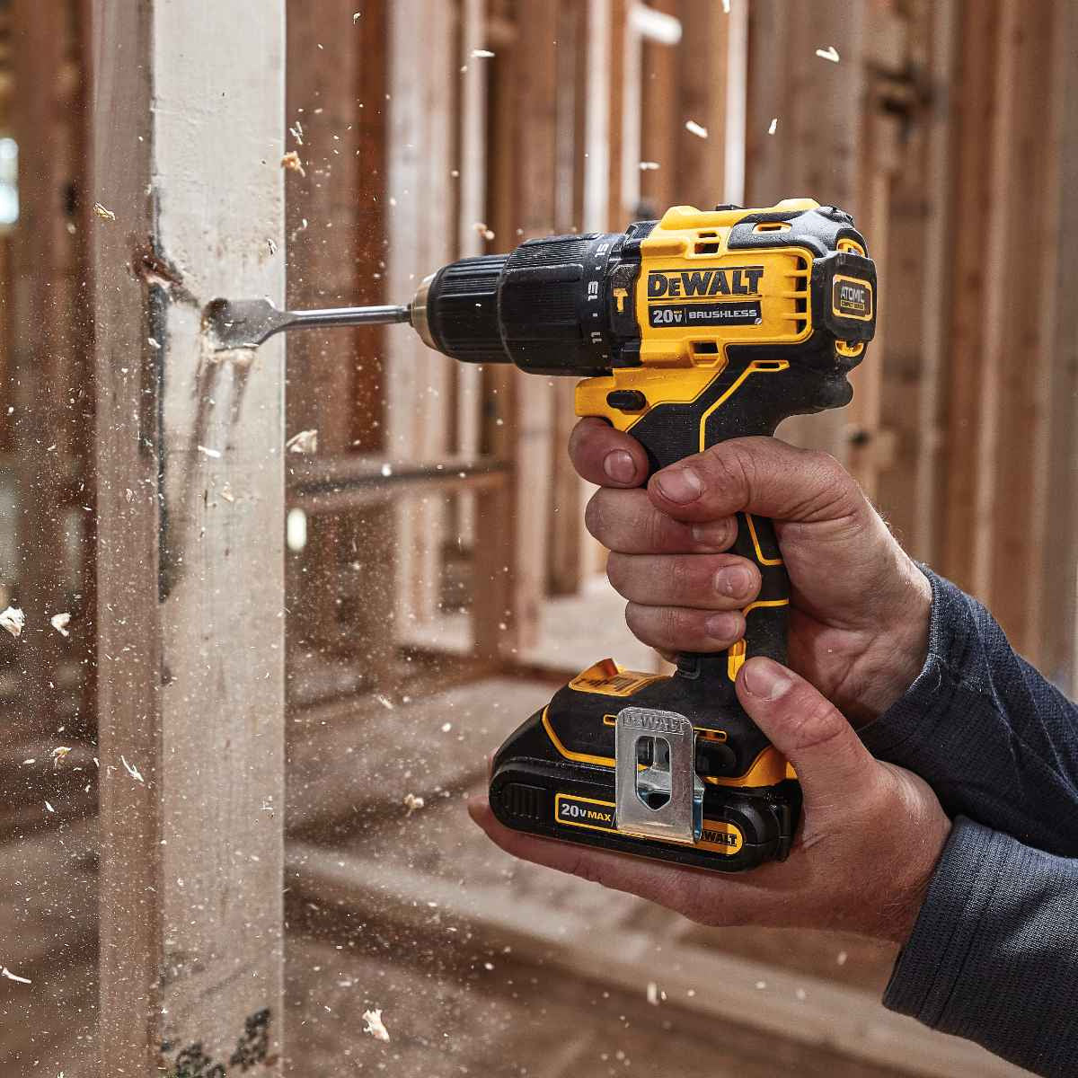 Dewalt Atomic 18V Ultra Compact Brushless Hammer Drill DCD709NT XJ