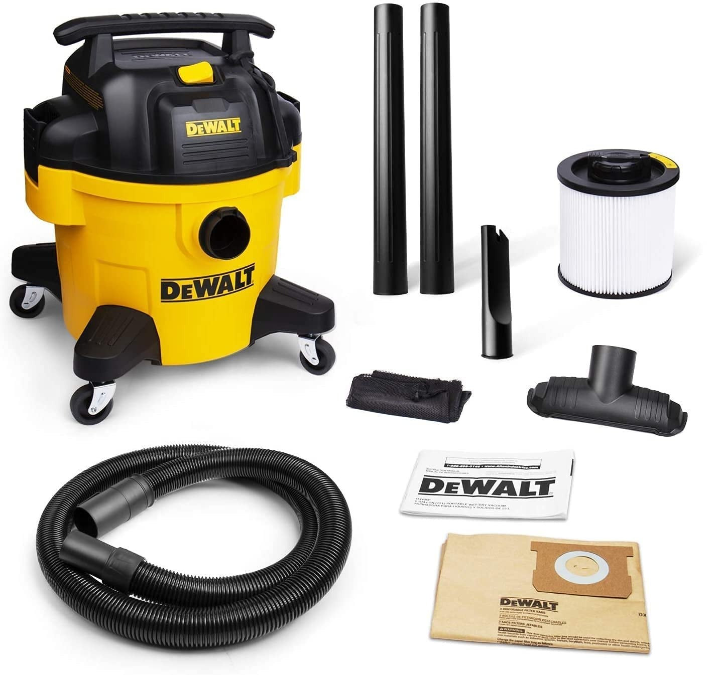 Dewalt Portable 23L Wet Dry Vacuum Cleaner DXV23PTA Power Tool Services