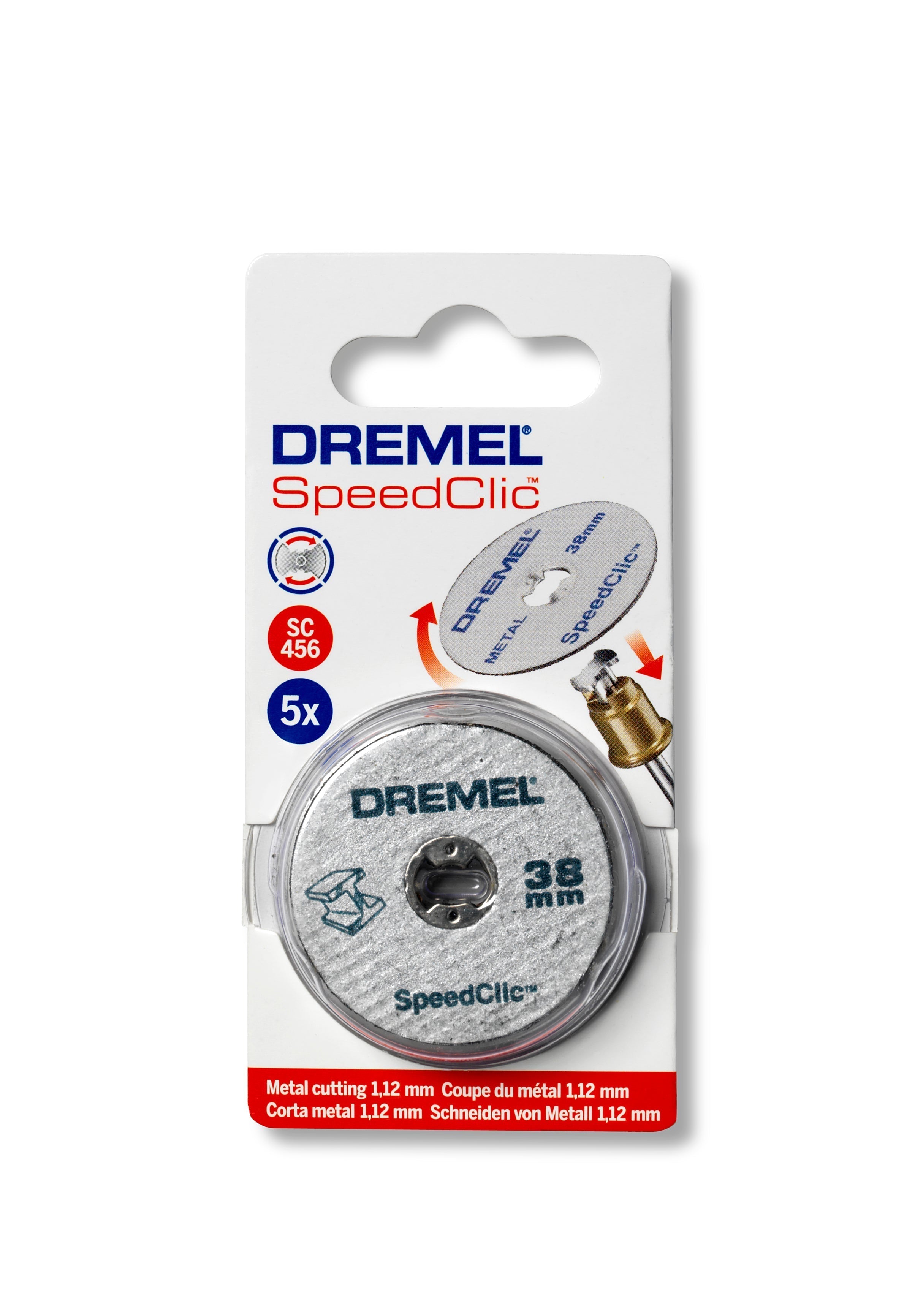 Dremel EZ SpeedClic: Metal Cutting Wheels 5-Pack. (SC456) Power Tool Services