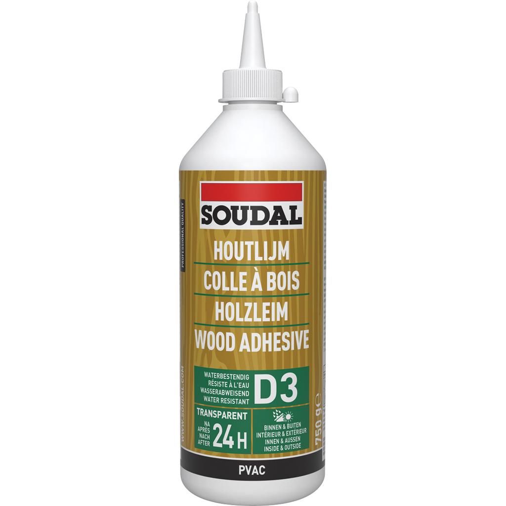 Soudal White Wood Adhesive D3 65A 750g