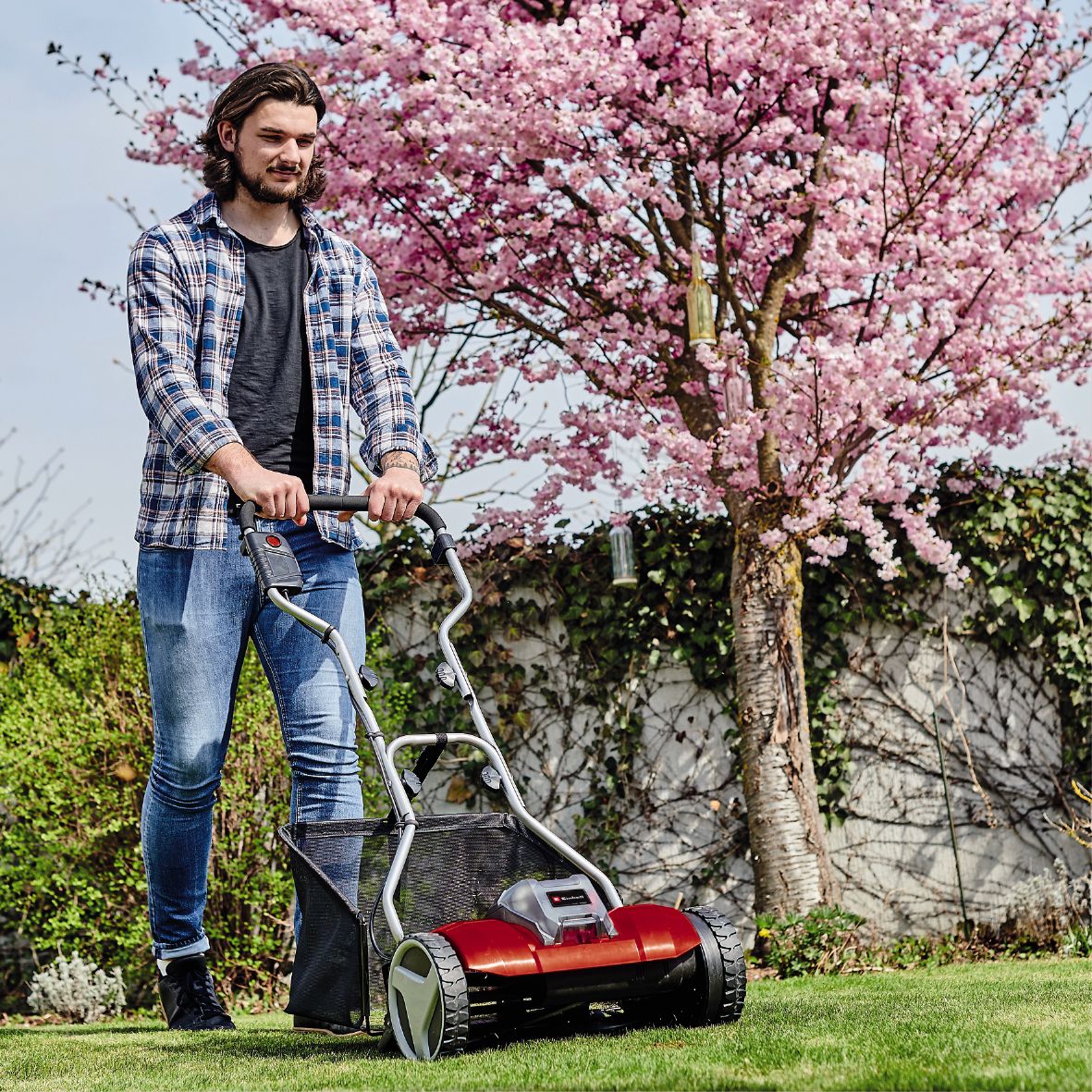 Cordless cylinder deals lawn mower