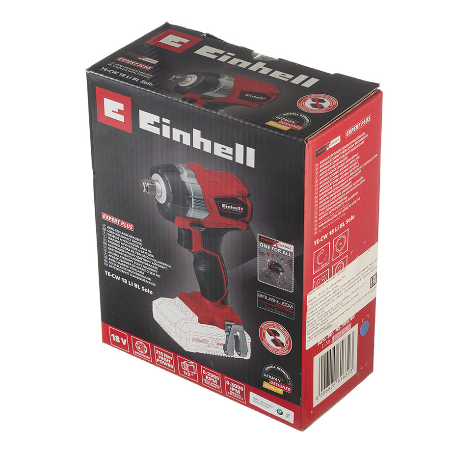 Einhell Impact Wrench 215Nm 18V TE-CW 18 Li Brushless-Solo Power Tool Services