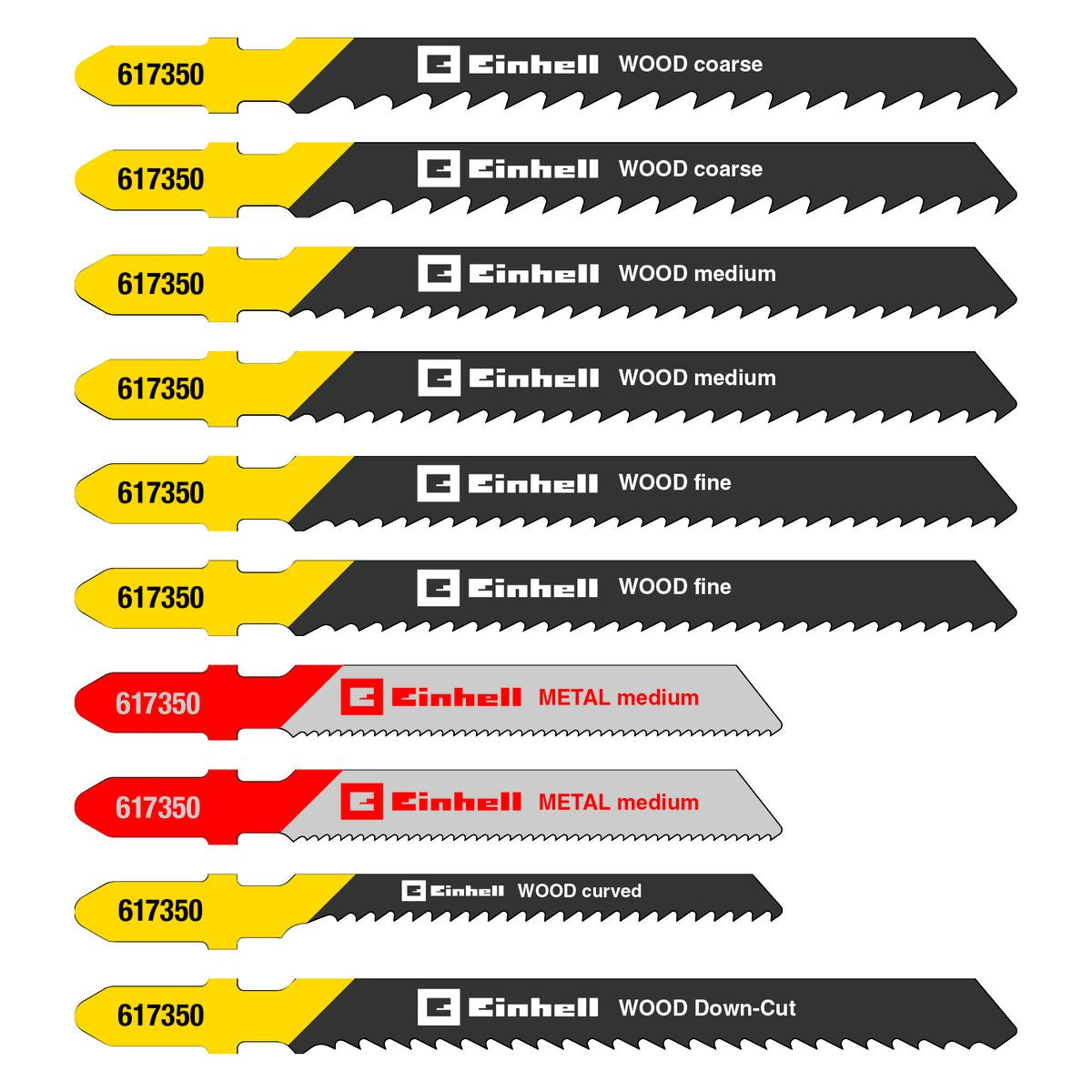 Einhell Jigsaw blades box 10-pcs Jigsaw Power Tool Services