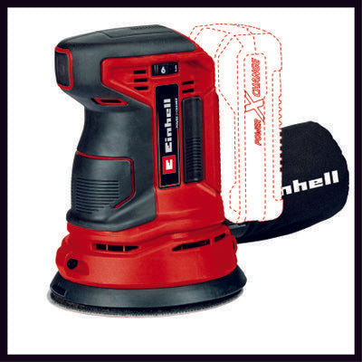 Einhell Random Orbital Sander 125mm 18V TE-RS 18 Li-Solo Power Tool Services