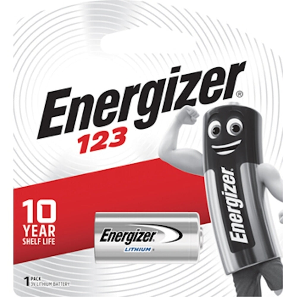 Energizer 3v Lithium Photo 1 Pack Cr123 Battery X123ABP1-E2 Power Tool Services