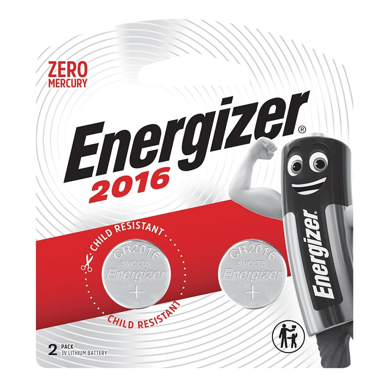 Energizer Cr2016 Bp2 3v Lithium Coin Battery (2 Pack) E301641500 Power Tool Services