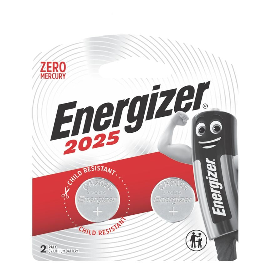 Energizer Cr2025 3v Lithium Coin Battery 2 Pack E300195600 Power Tool Services