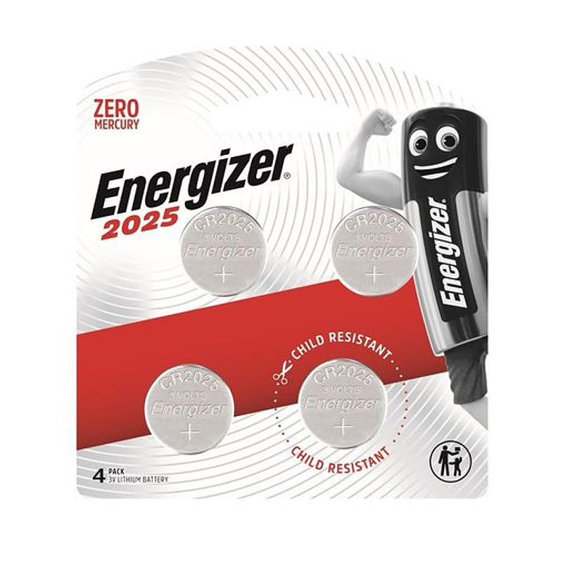 Energizer Cr2025 3v Lithium Coin Battery 4 Pack E000041800 Power Tool Services