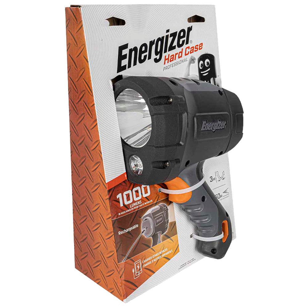 Energizer Hard Case Rechargeable Spotlight 1000 Lumens E303740400 Power Tool Services