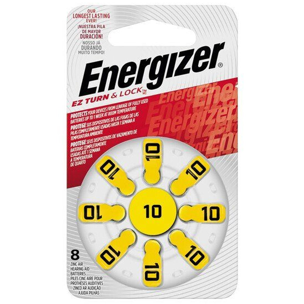 Energizer Hearing Aid Battery Az10 Yellow 8 Pack E303814500 Power Tool Services