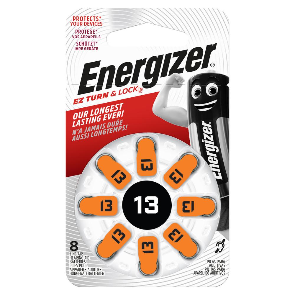 Energizer Hearing Aid Battery Az13 Orange 4 Pack E001139505 Power Tool Services