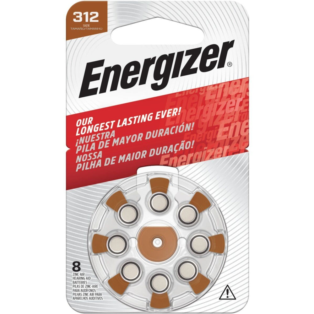 Energizer Hearing Aid Battery Az312 Brown 8 Pack E303814700 Power Tool Services