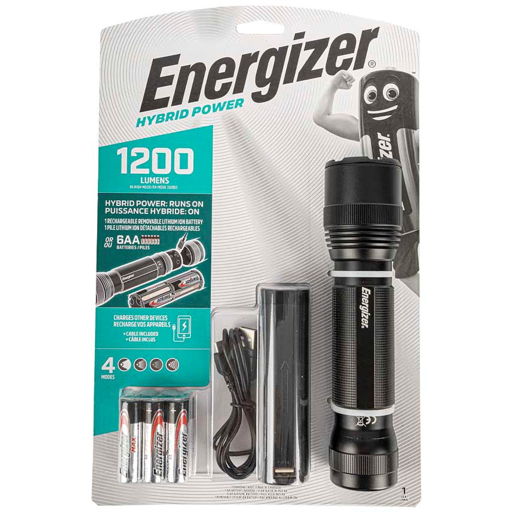 Energizer Hybrid Tactical Handheld Light (with 6 X Aa) E303633300 Power Tool Services