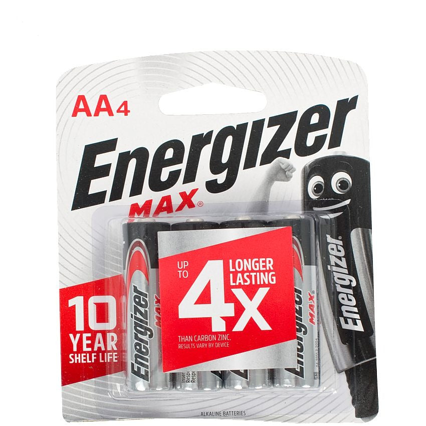 Energizer Max Aa - 4 Pack E300162002 Power Tool Services