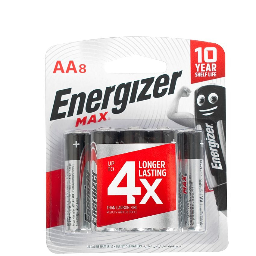 Energizer Max: Aa - 8 Pack E300645902 Power Tool Services