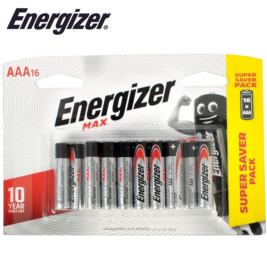 Energizer Max Aaa-16 Pack (175x120mm Pack) E301639200 Power Tool Services