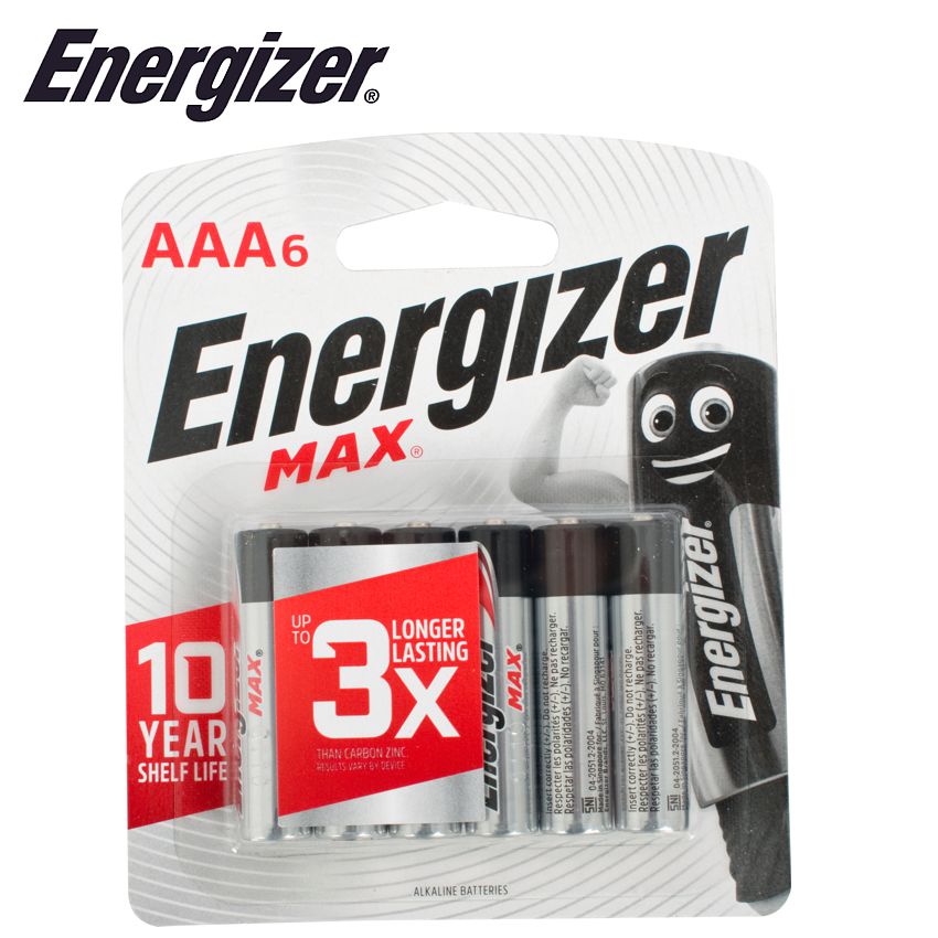 Energizer Max Aaa - 6 Pack E300572602 Power Tool Services