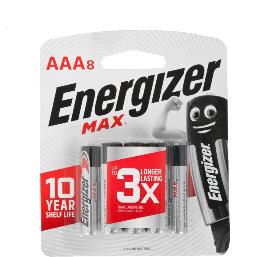 Energizer Max: Aaa - 8 Pack E300573602 Power Tool Services