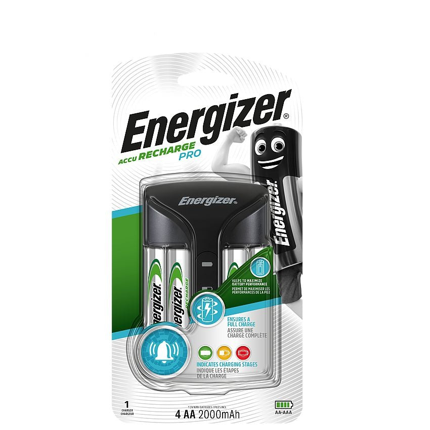 Energizer Pro Charger (with 4 X 2000mah Aa ) / Smart Charger (with 4 X 1400mah A E300696601 Power Tool Services
