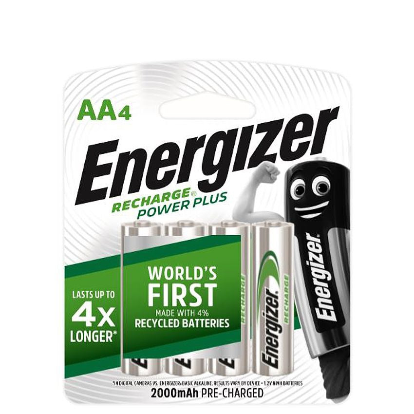 Energizer Recharge: 2000 Mah Aa - 4 Pack E300636001 Power Tool Services