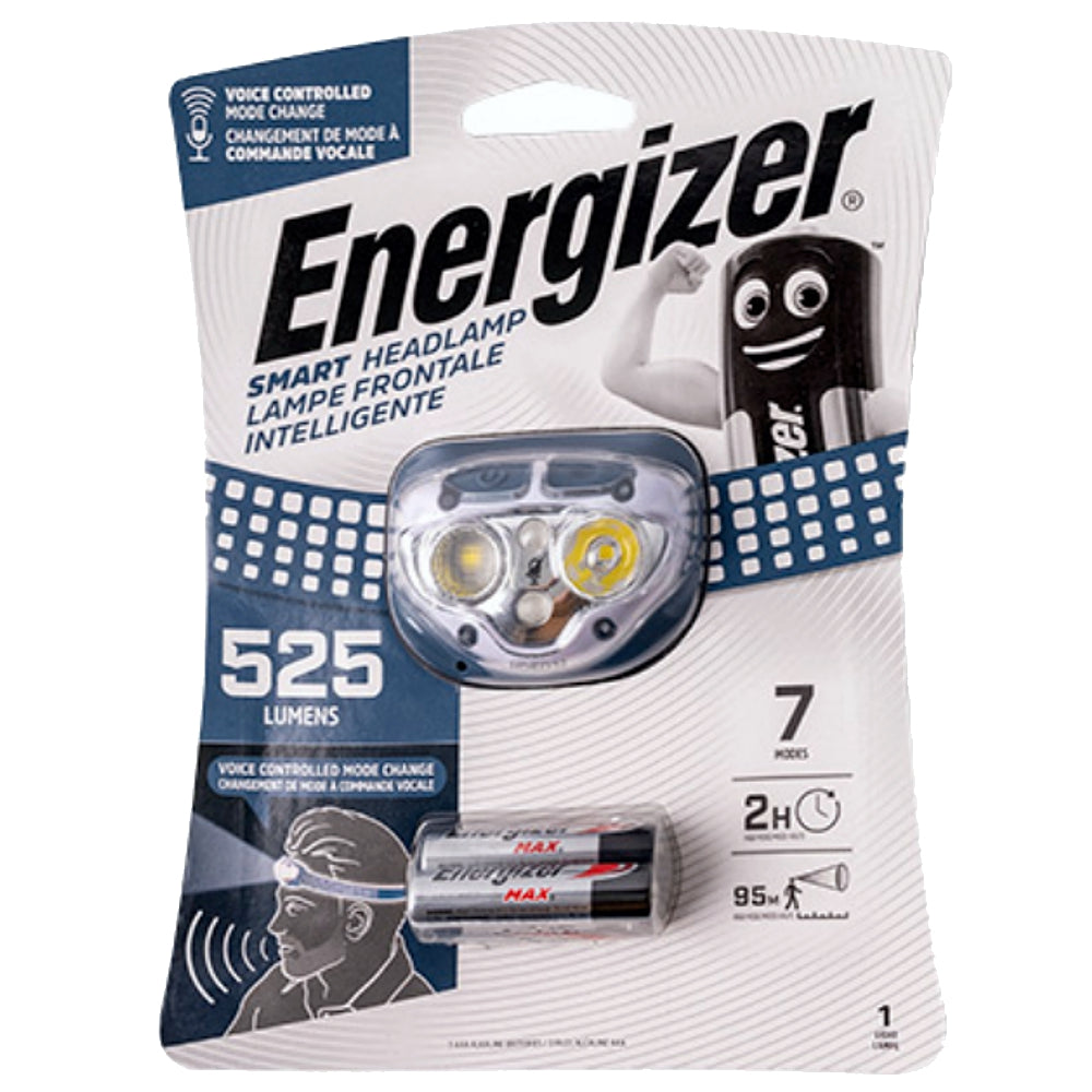 Energizer Smart Voice Activated Headlight 525 Lumens E303659200 Power Tool Services
