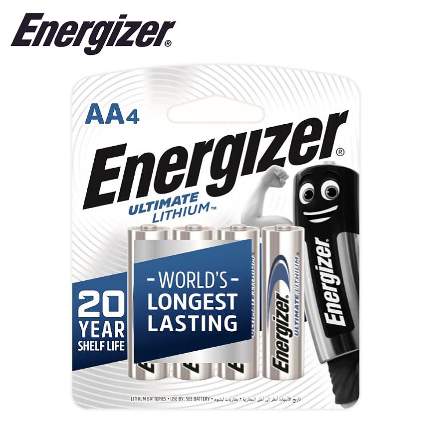 Energizer Ultimate Lithium: Aa - 4 Pack XL91BP4-E2 Power Tool Services