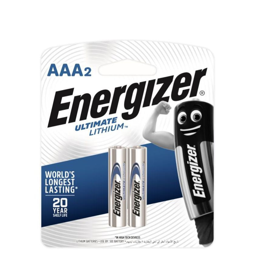 Energizer Ultimate Lithium: Aaa - 2 Pack XL92BP2-E2 Power Tool Services