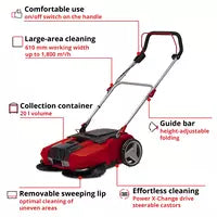 Einhell Cordless Push Sweeper TE-SW 18/610 Li-Solo