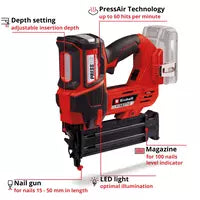 Einhell Cordless Nailer FIXETTO 18/50 N