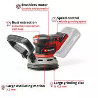 Einhell Cordless Rotating Sander TP-RS 18/32 Li BL - Solo