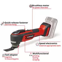 Einhell Cordless Multifunctional Tool TP-MG 18 Li BL - Solo