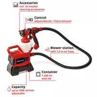 Einhell Cordless Paint Spray System TE-SY 18/90 Li-Solo