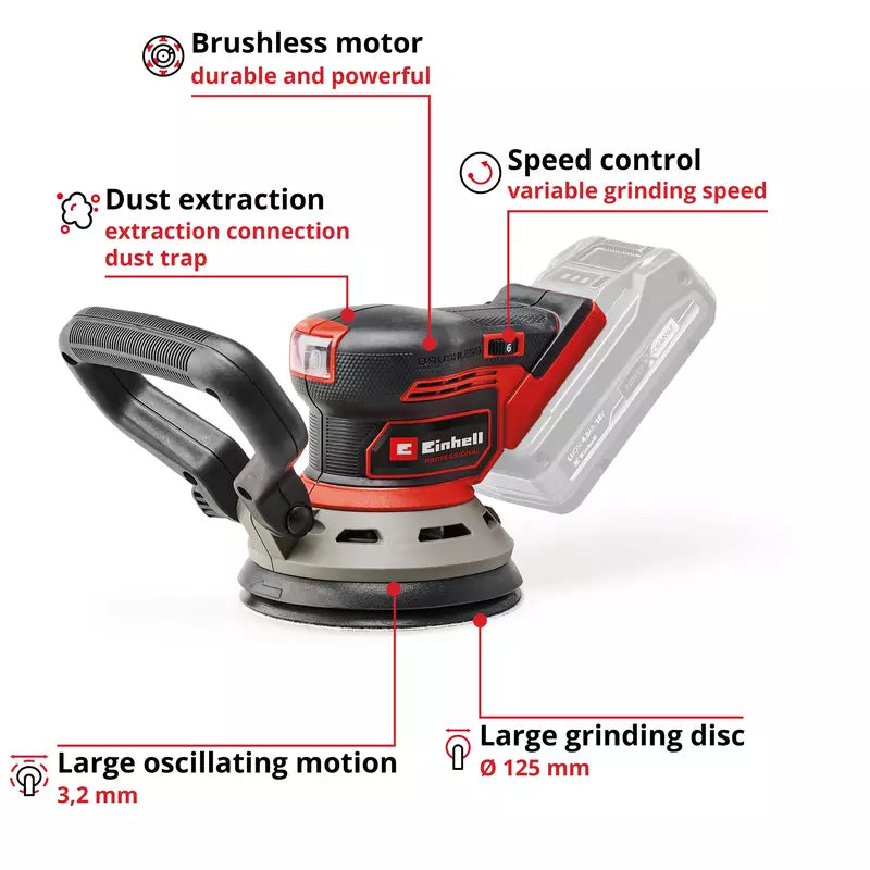 Einhell Cordless Rotating Sander TP-RS 18/32 Li BL - Solo