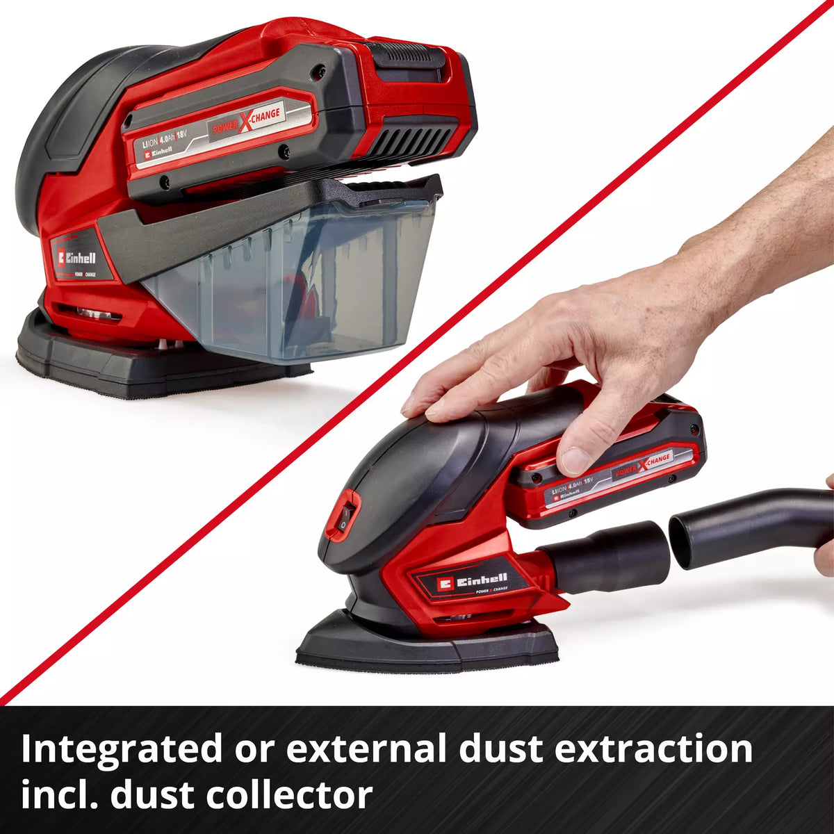 Einhell Multi Sander 18V TE-OS 18/150 Li Solo 8 - Power Tool Services
