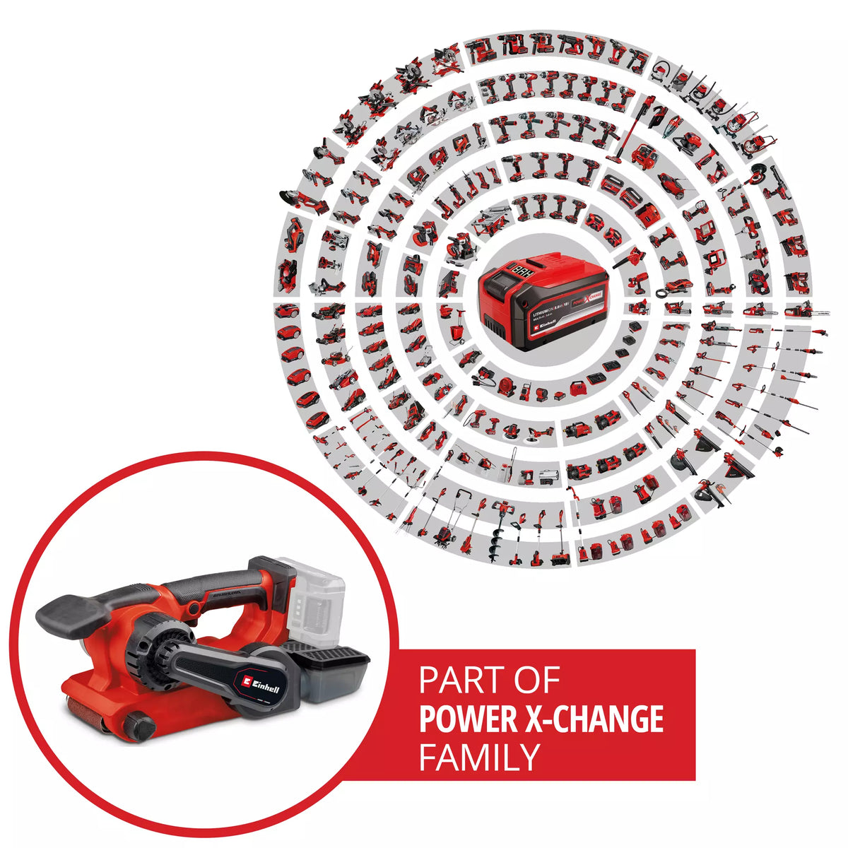 Einhell Professional Cordless Belt Sander TP-BS 18/457 Li BL - Solo 3 - Power Tool Services