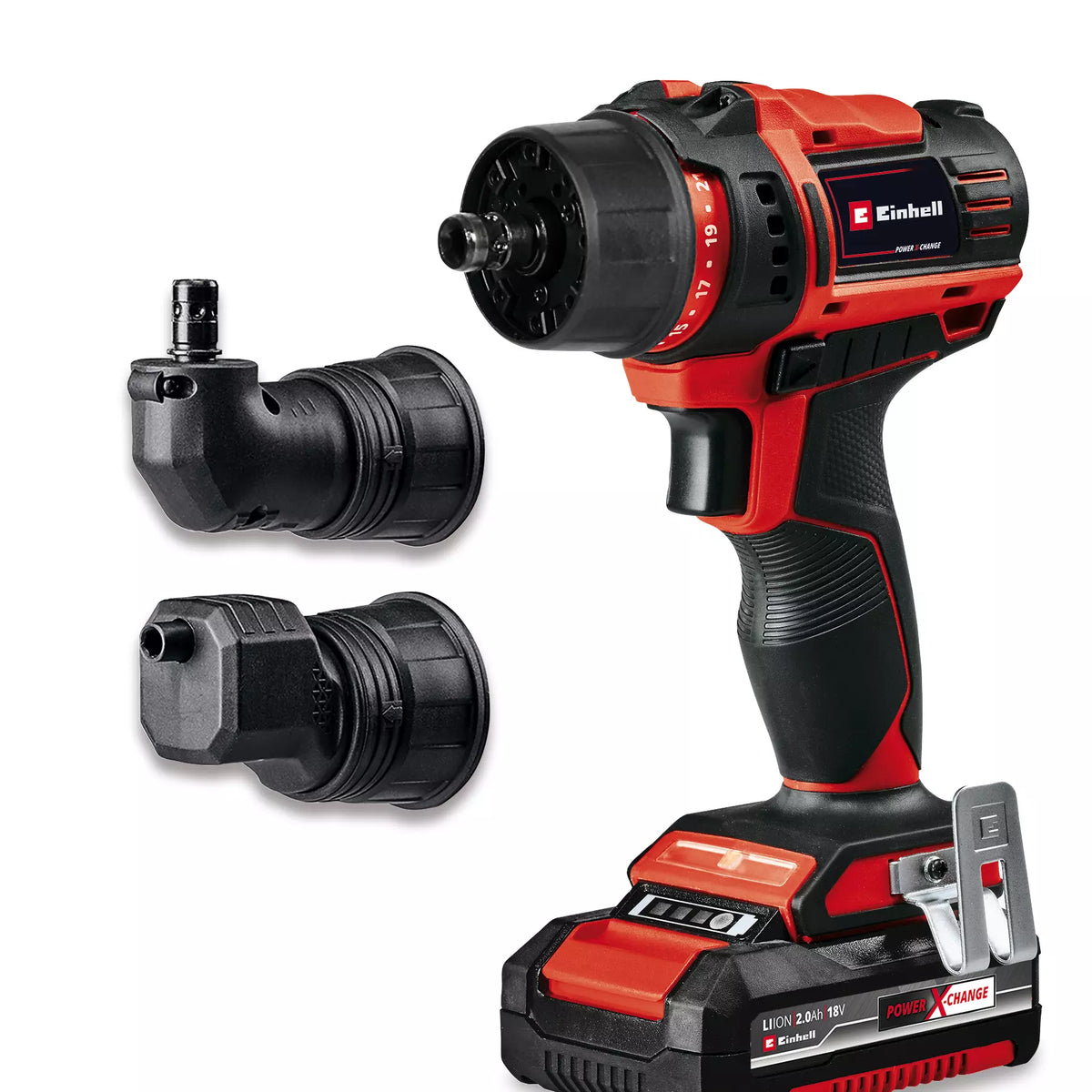 Einhell Cordless Drill TE-CD 18/45 3X-Li +22 1x2,0Ah 5 - Power Tool Services