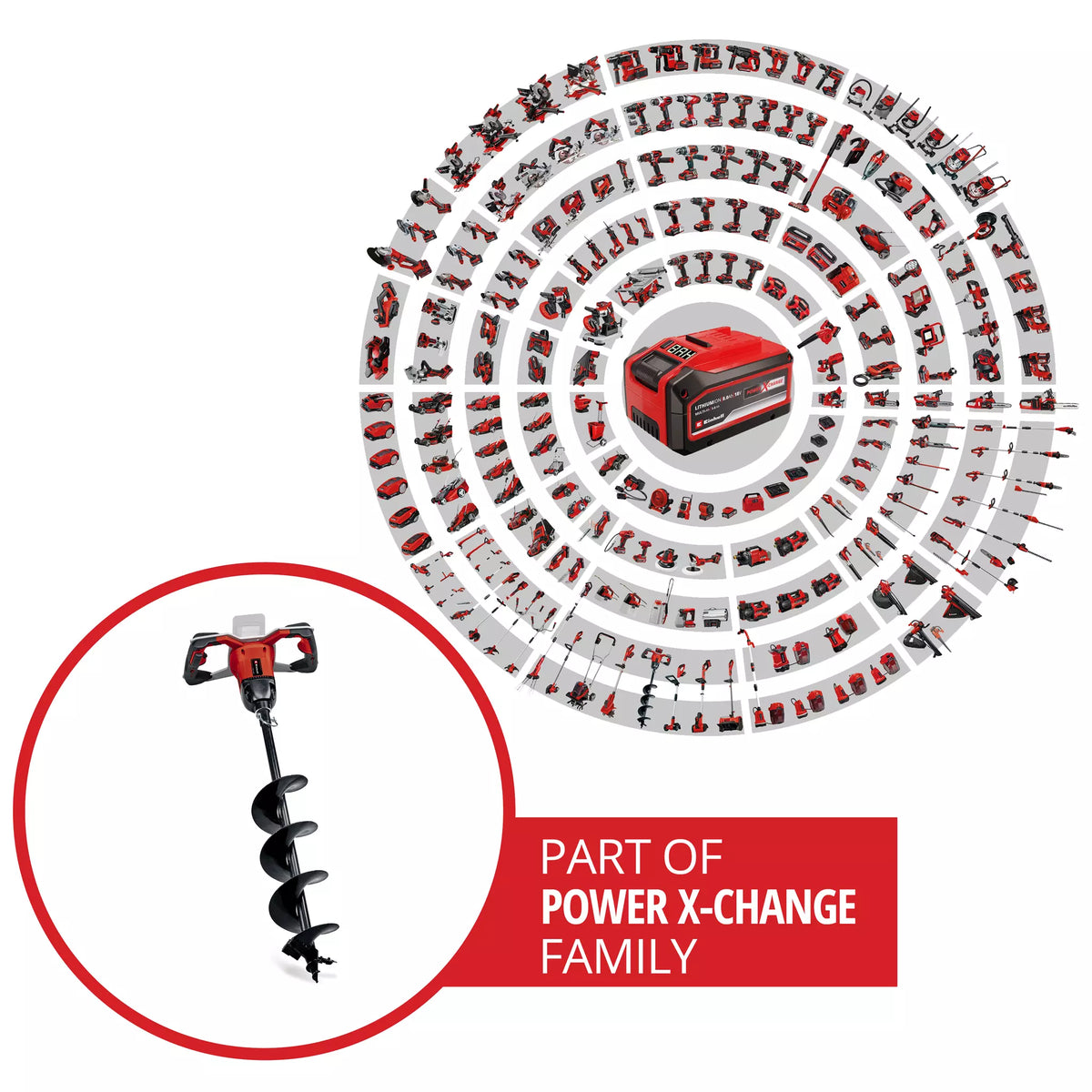 Einhell Professional Cordless Earth Auger GP-EA 18/150 Li BL-Solo 2 - Power Tool Services
