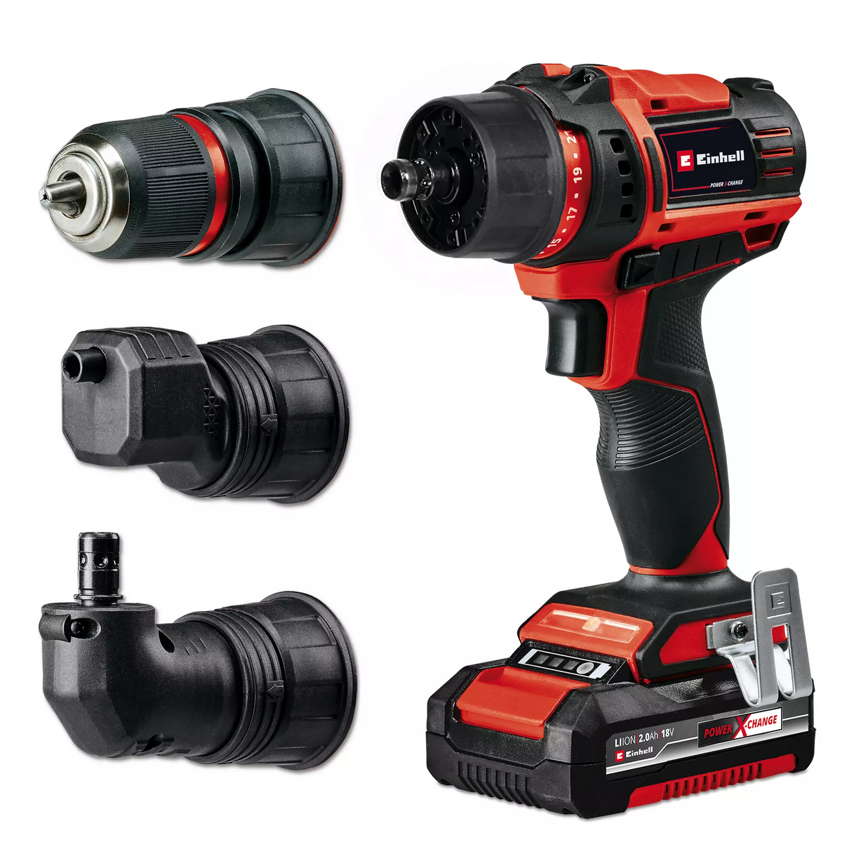 Einhell Cordless Drill TE-CD 18/45 3X-Li +22 1x2,0Ah 4 - Power Tool Services