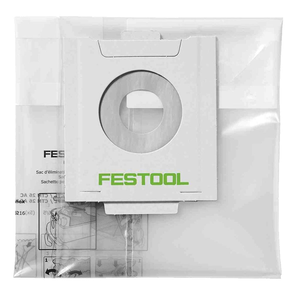 Festool Disposable bag ENS-CT 26 AC/5 496216 Power Tool Services