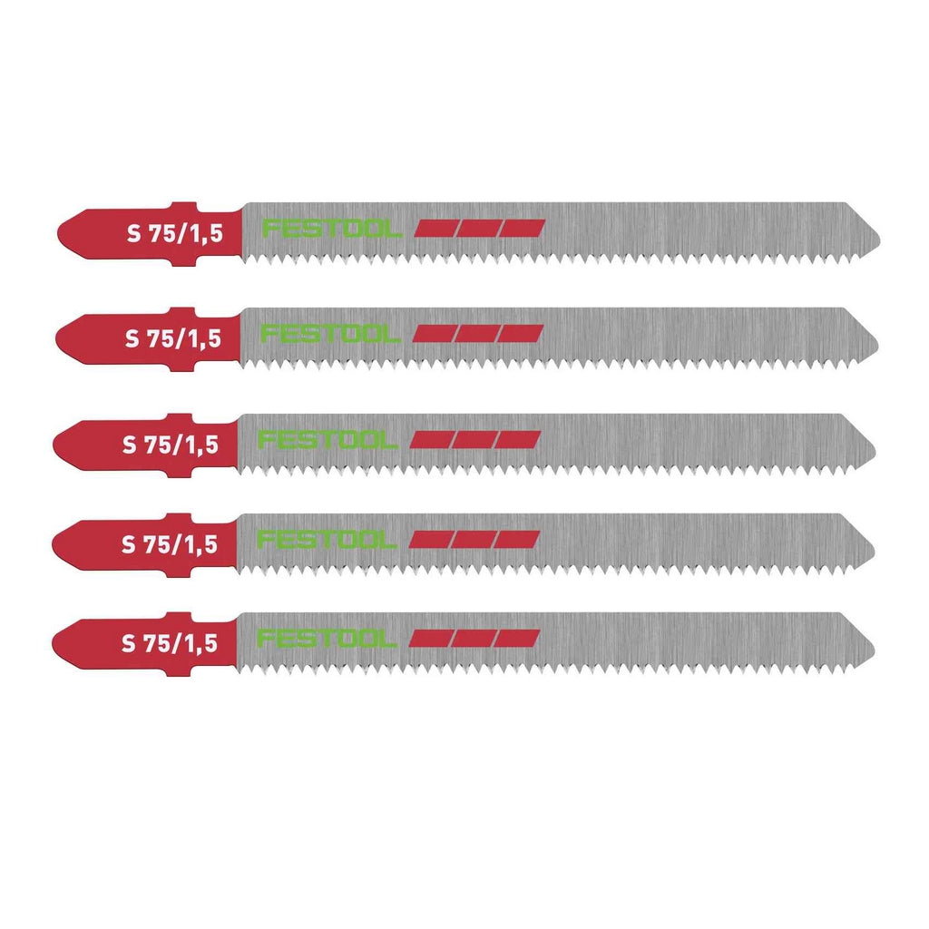 Buy Festool Jigsaw blade PLASTICS PROFILE S 75/1,5/5 204268 from Power Tool Services - Image 1 | Best Price