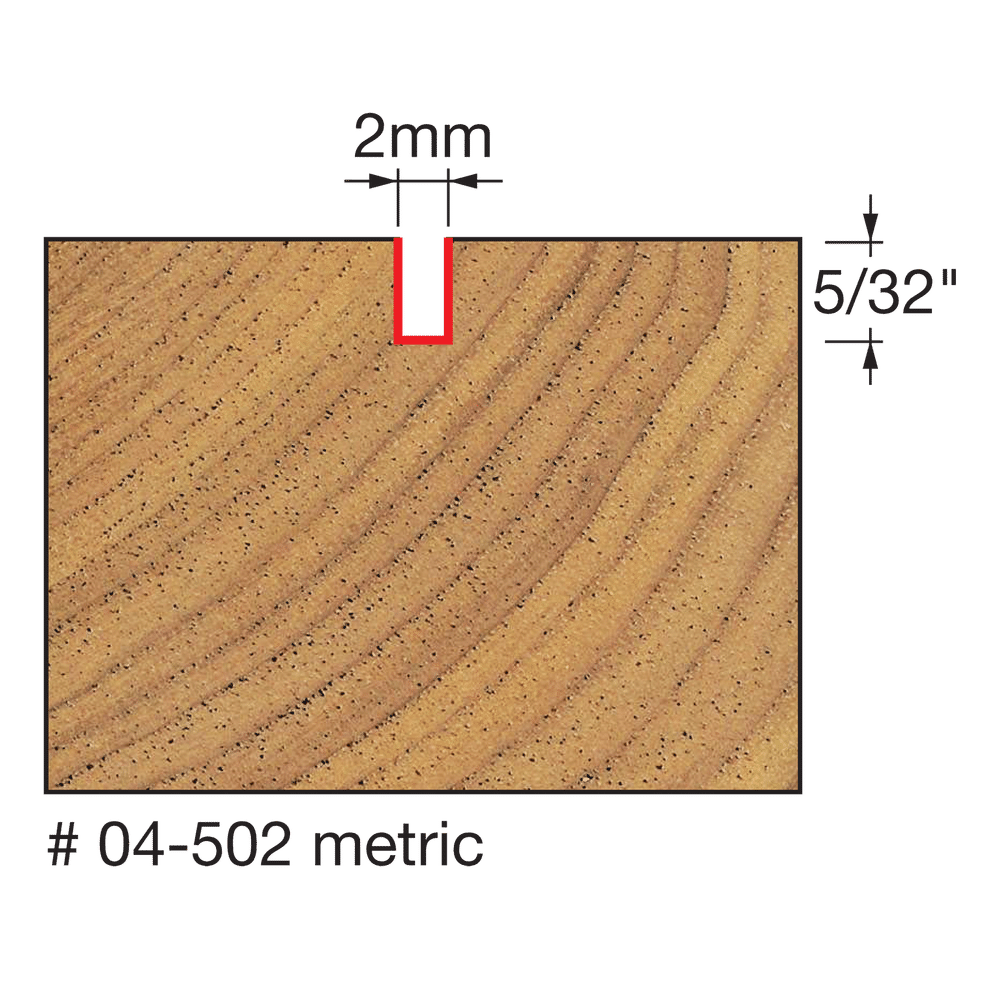 Freud 04-50225 2.0 x 4.0mm Straight Bit 1/4 Shank 04-50225P Power Tool Services