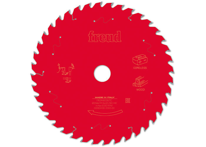 Freud Circular saw blade HM 254 x 2.1/1.6 x 30 mm, Z=40 FR24W006TC Power Tool Services