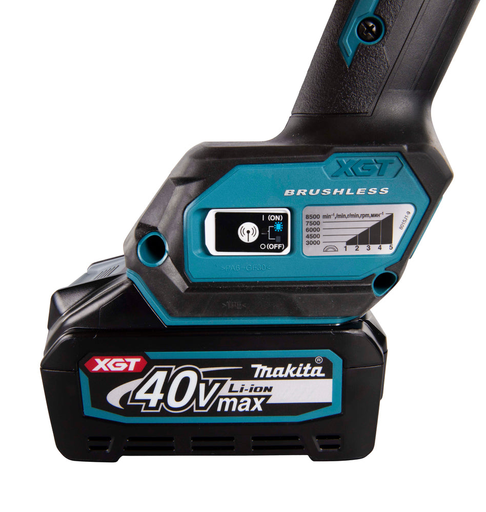 Makita 40V XGT Cordless 125mm Angle Grinder GA023GZ 8 - Power Tool Services