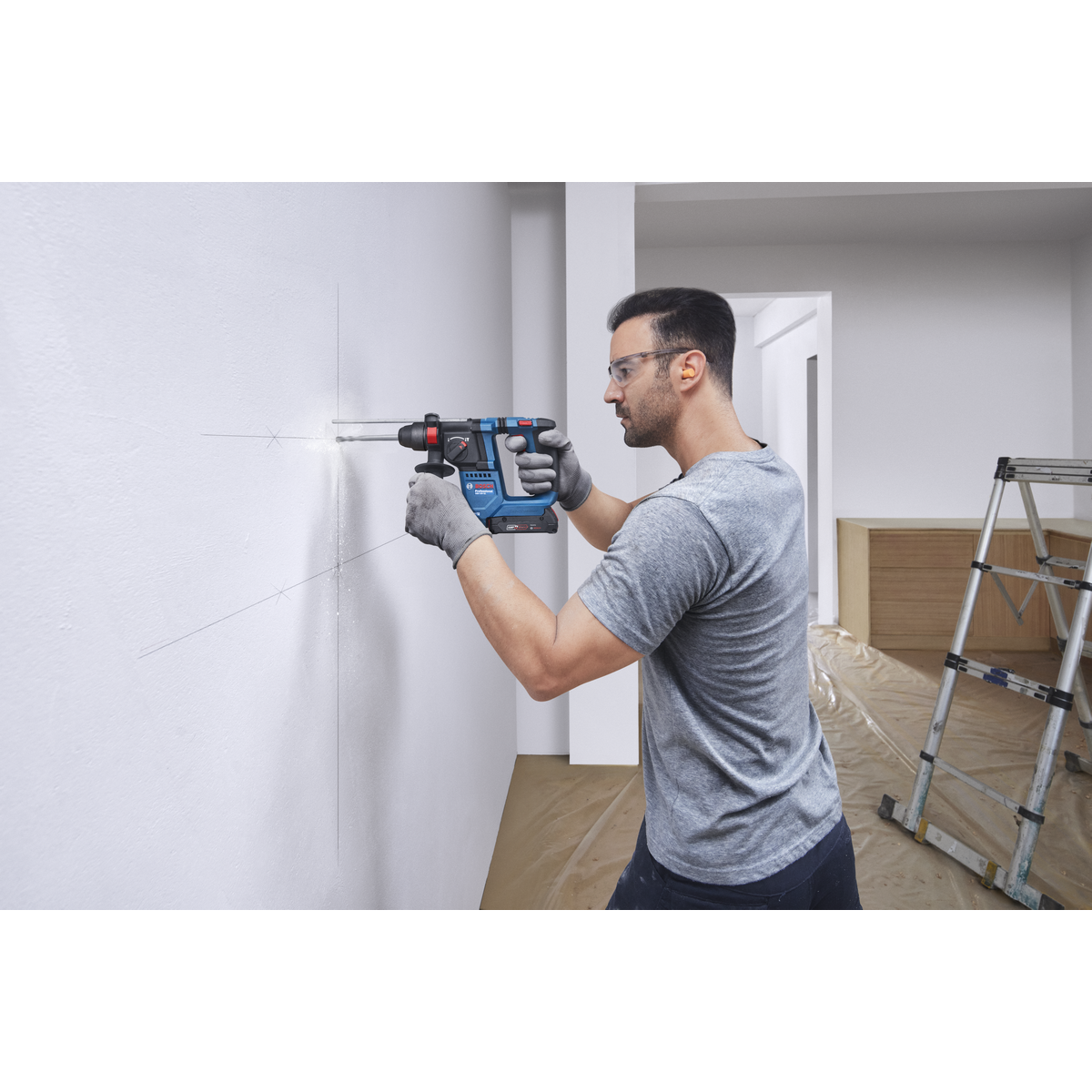 Bosch Professional Cordless Rotary Hammer with SDS plus GBH 18V-18 0611927001 5 - Power Tool Services
