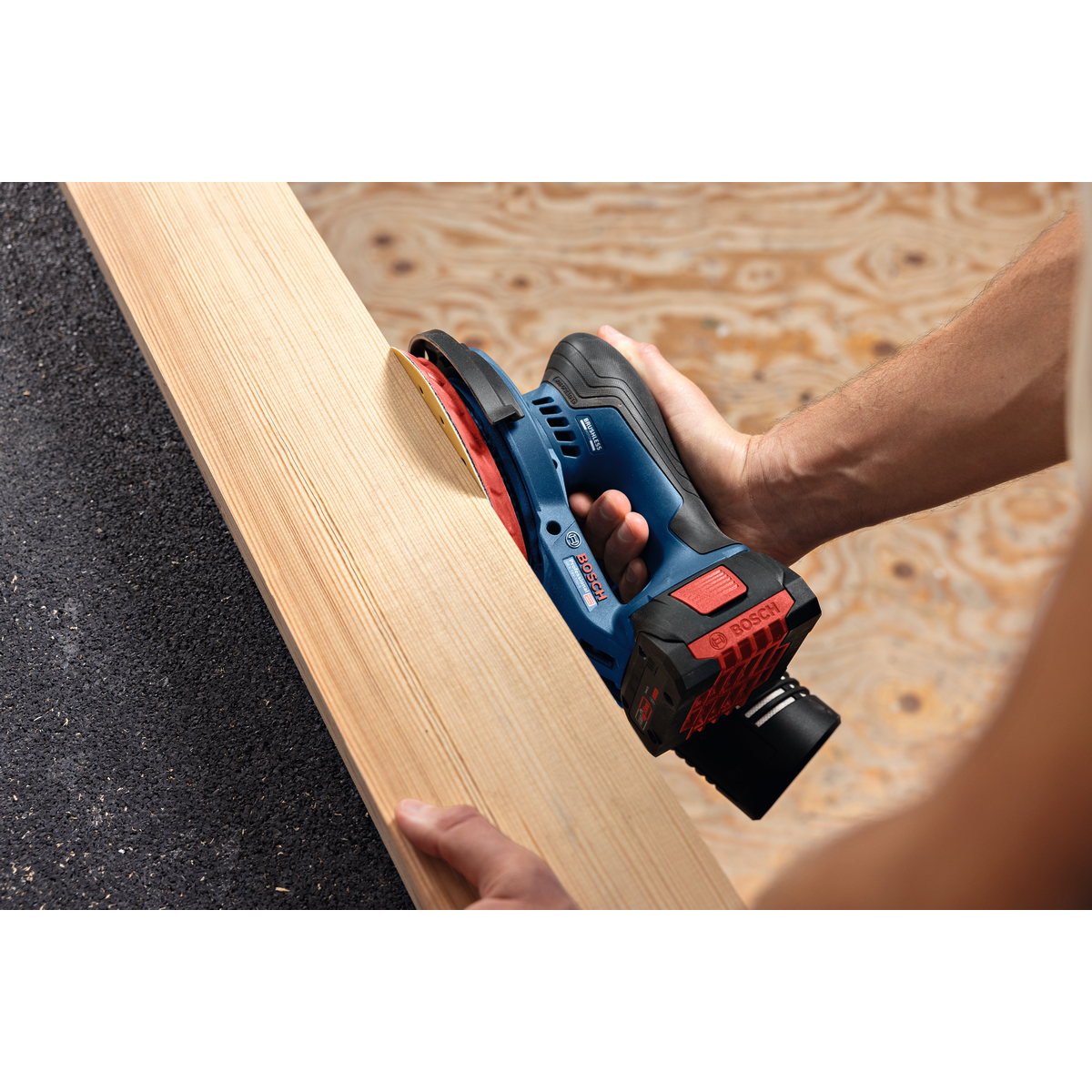 Bosch Professional Cordless Random Orbit Sander GEX 18V-150-3 0601372904 9 - Power Tool Services