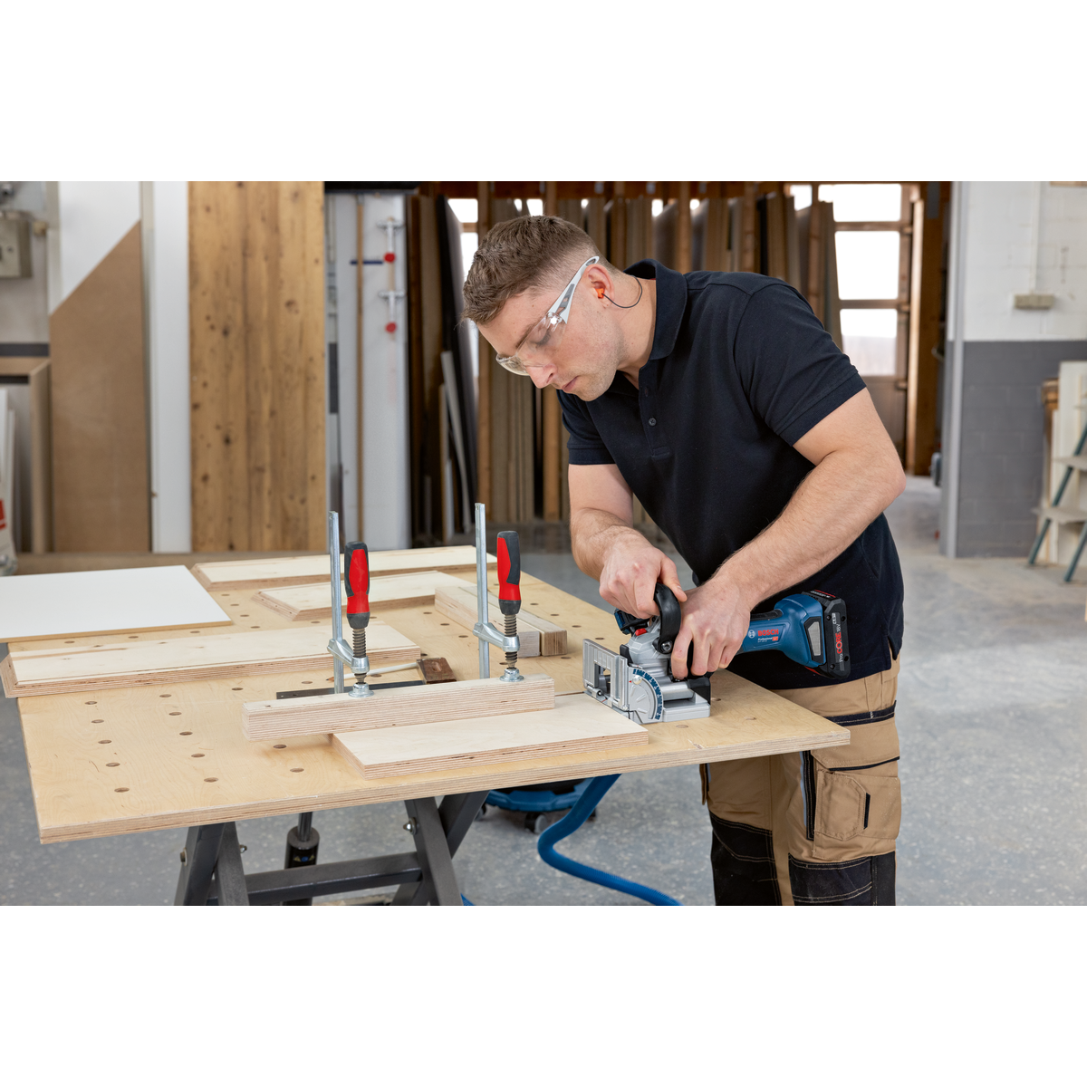 Bosch Professional Cordless Biscuit Joiner GFF 18V-22 13 - Power Tool Services