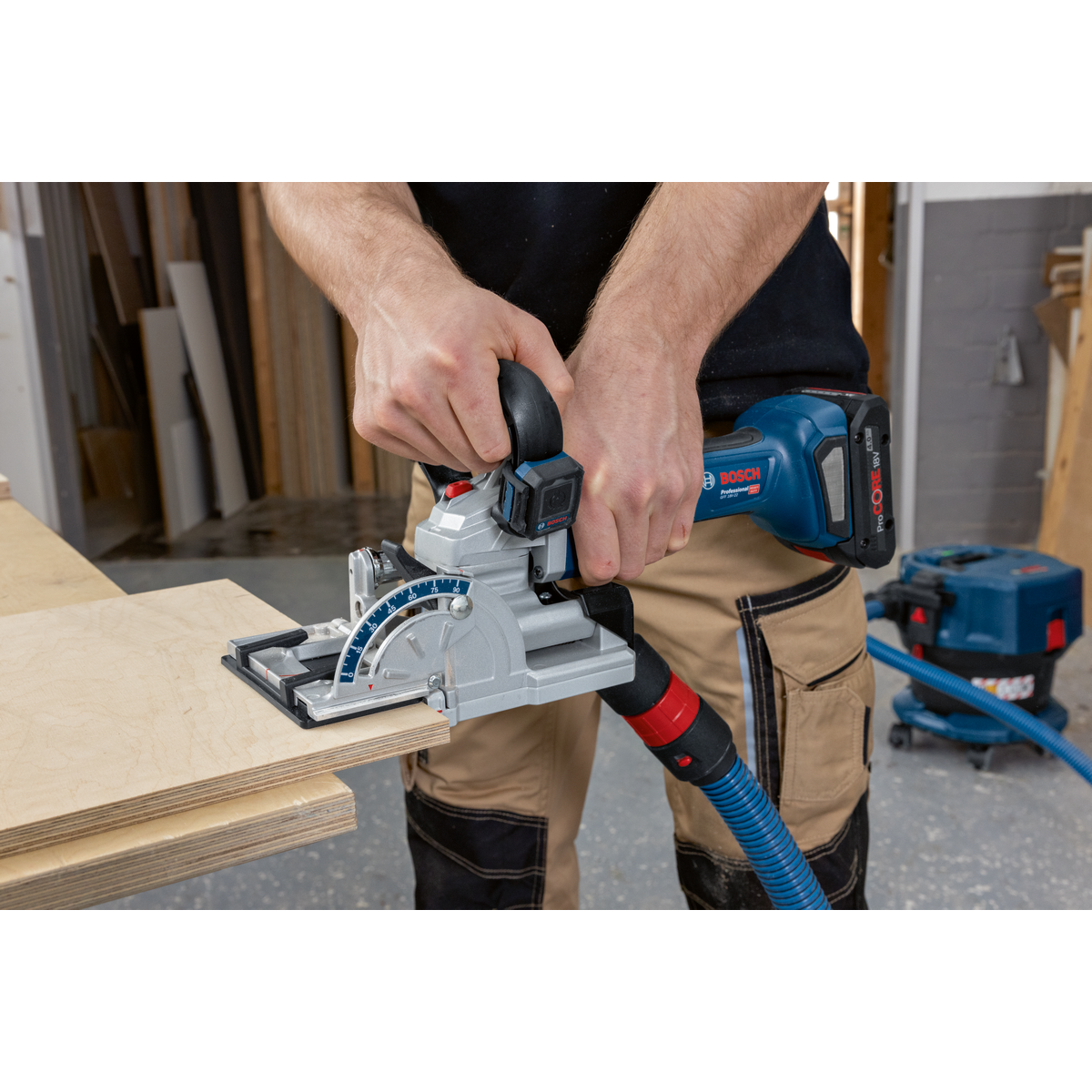 Bosch Professional Cordless Biscuit Joiner GFF 18V-22 9 - Power Tool Services
