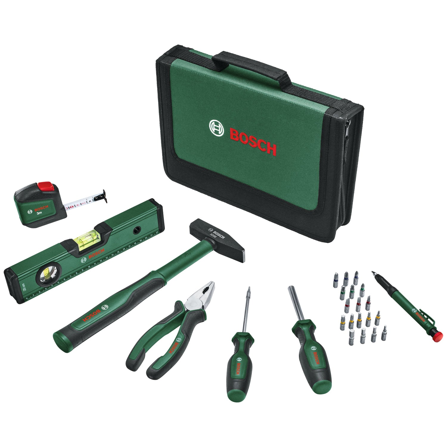Bosch DIY Universal Hand Tool Set 25-Piece 1600A0275J